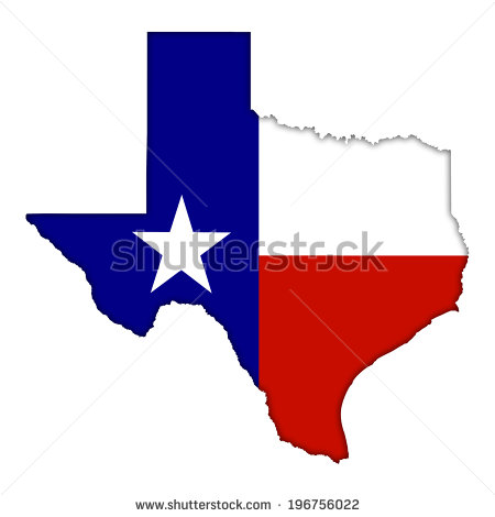Texas Shaped Flag