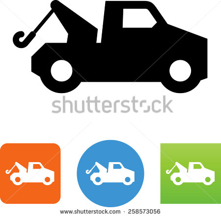 Tow Truck Vector Clip Art