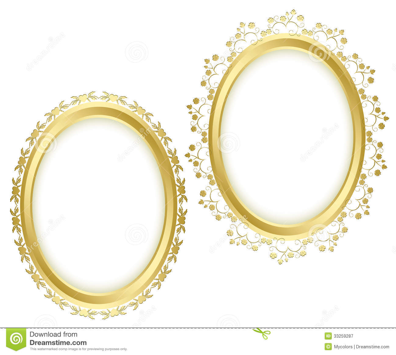 14 Photos of Gold Transparent Green Frame Vector