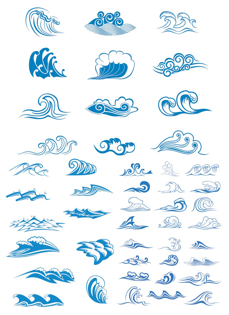 Vector Ocean Wave Clip Art