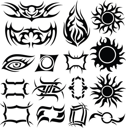 Vector Tribal Elements Tattoo