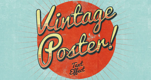 Vintage Sign Text Effect PSD