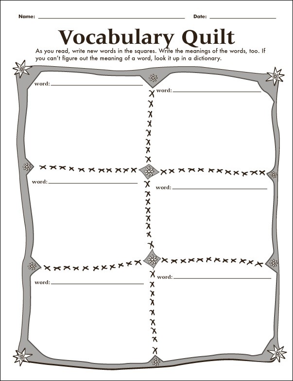 Vocabulary Graphic Organizers PDF