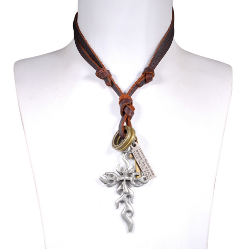 Western Cross Necklaces for Men