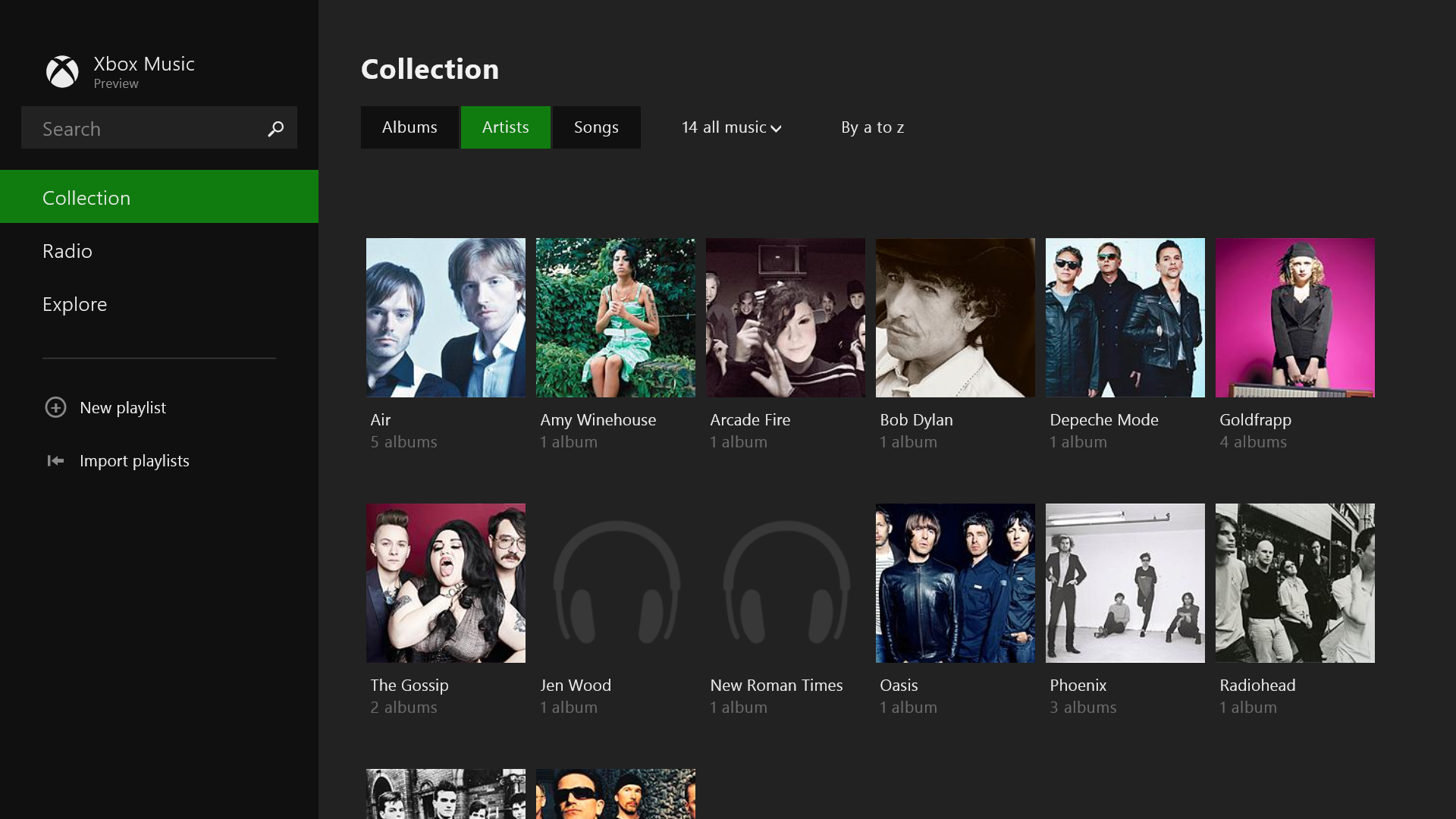 Windows 8.1 Xbox Music Windows 8.1 Xbox Music
