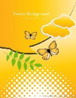 Yellow Vector Butterfly Image