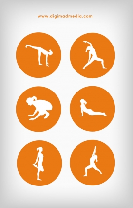 Yoga Silhouette Vector Free