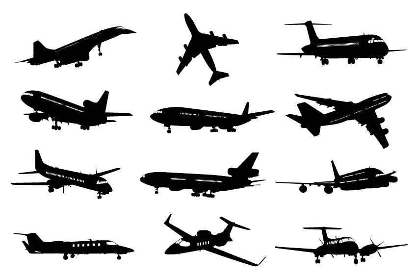 Airplane Silhouette Vector