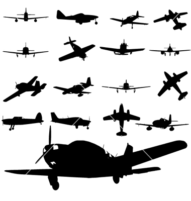 Airplane Silhouette Vector