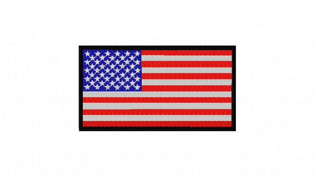 American Flag Embroidery Design