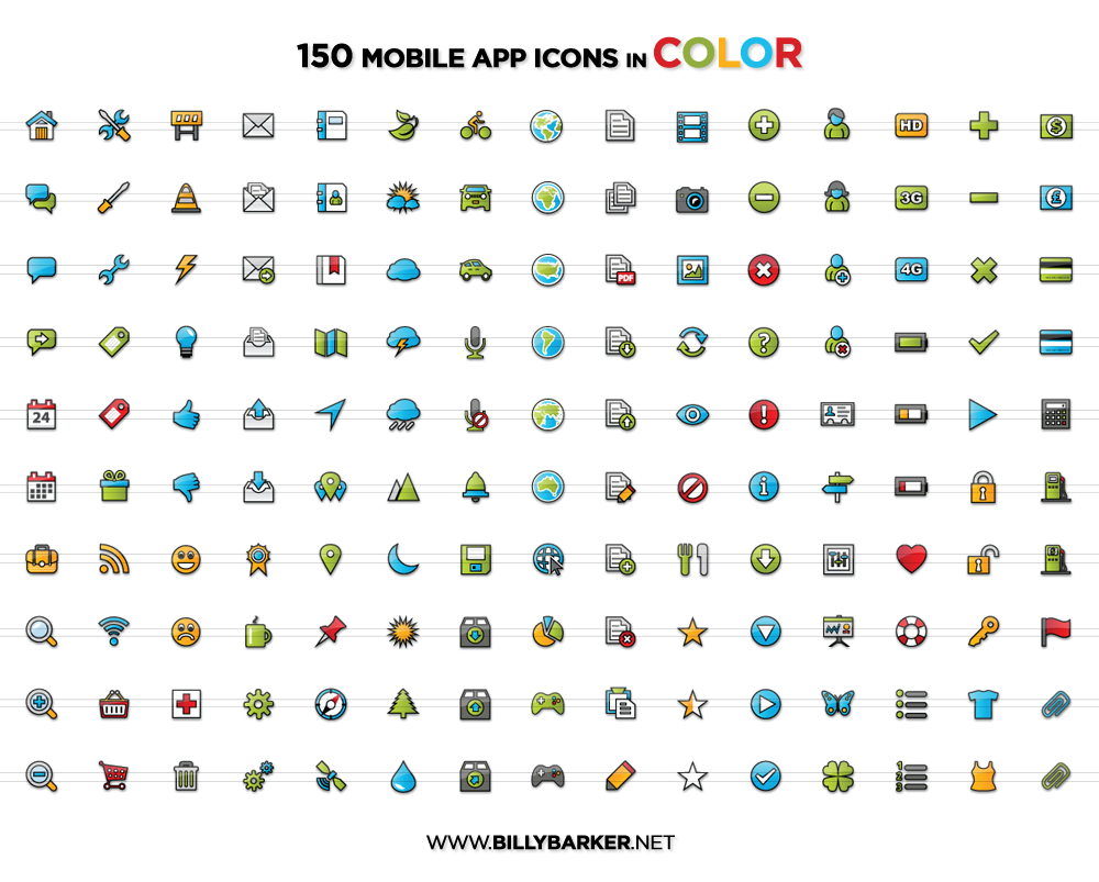 13 Mobile App Icons Printable Images