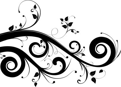 Art Clip Floral Swirl Design