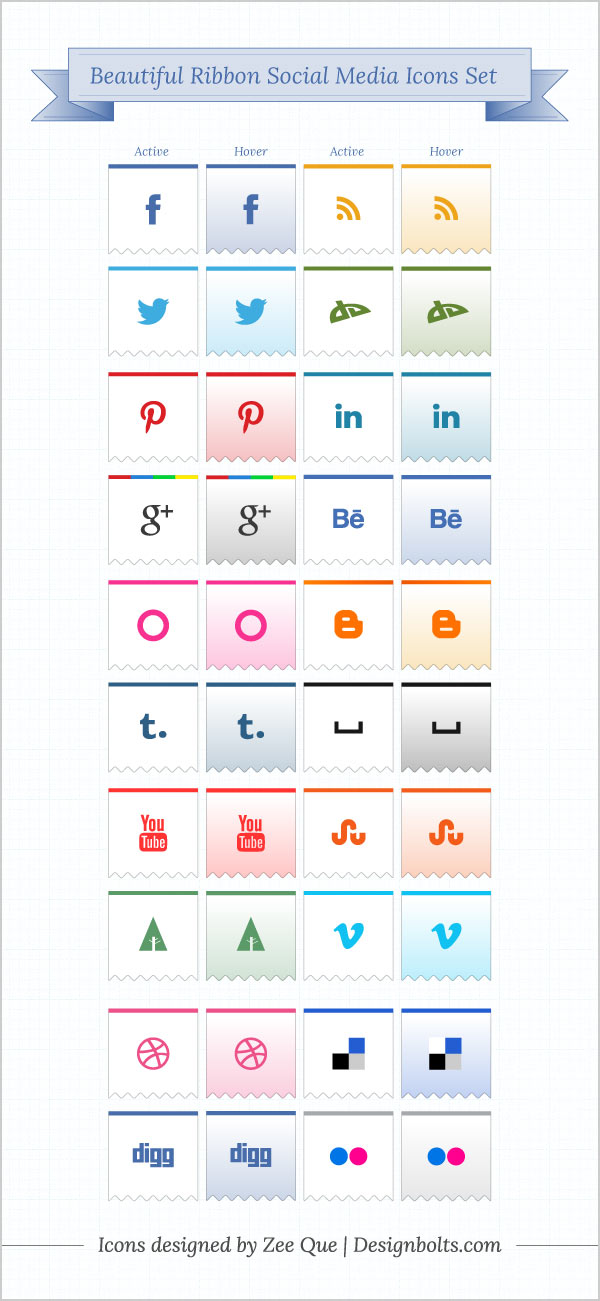 Beautiful Social Media Icons