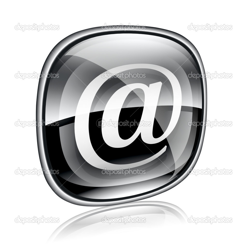 Black and White Email Icon