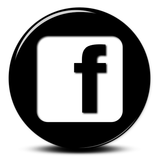 Black and White Facebook Logo Icon