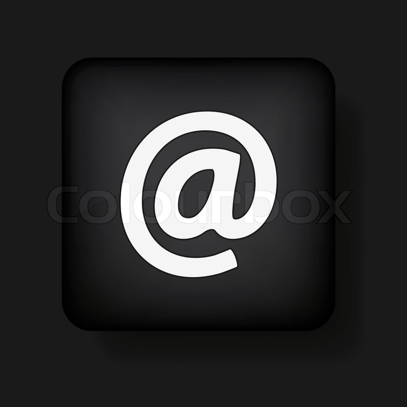 Black Email Icon Vector