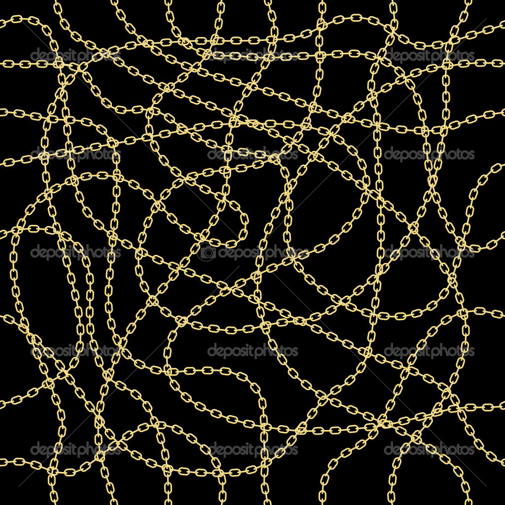 Black Gold Chain Vector