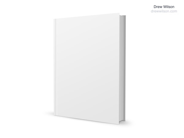 Blank Book Cover Template
