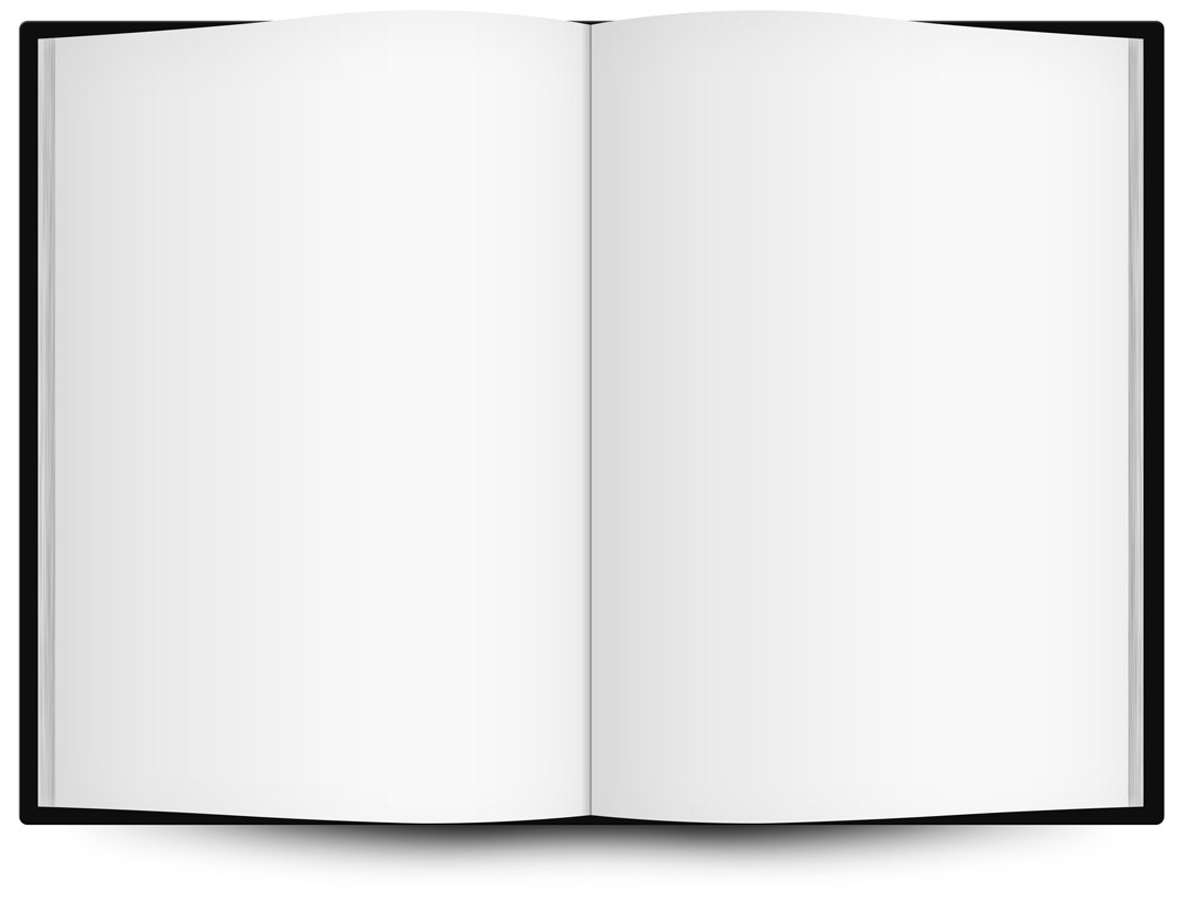 Blank Open Book Clip Art