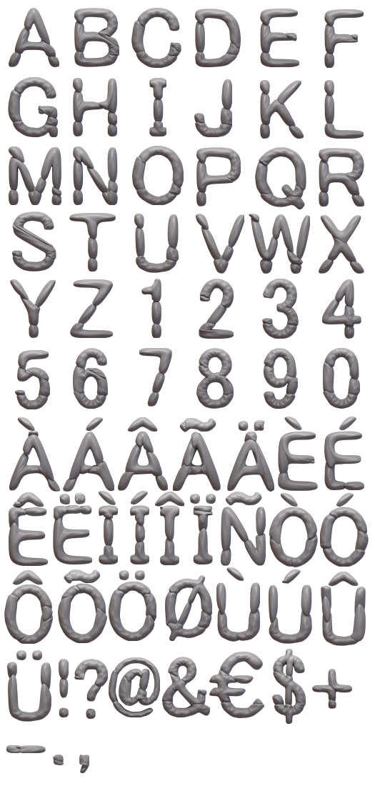 Bone Font Alphabet Letters Bone Font Alphabet Letters