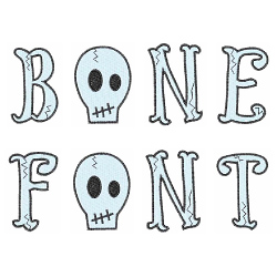Bone Font Alphabet Letters Bone Font Alphabet Letters