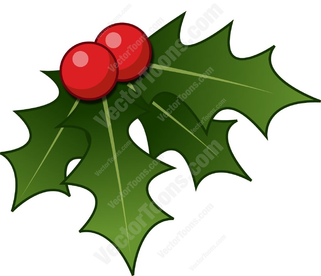 Cartoon Christmas Holly Graphics