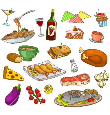 11 Photos of Restaurant Food Vector