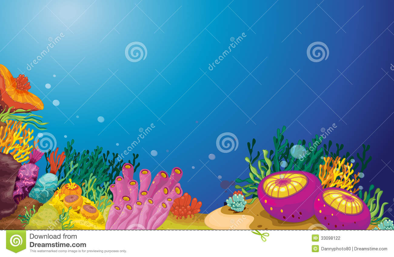 Cartoon Underwater Scenes