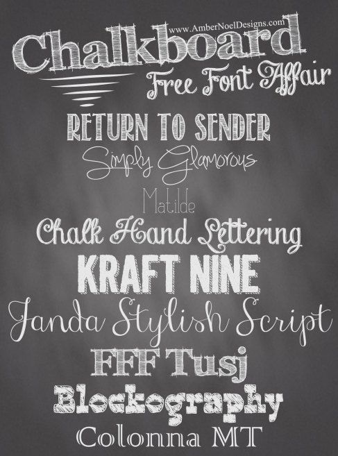 Chalkboard Fonts