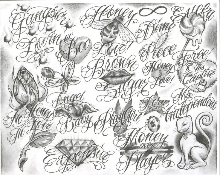 Chicano Gangster Tattoo Fonts