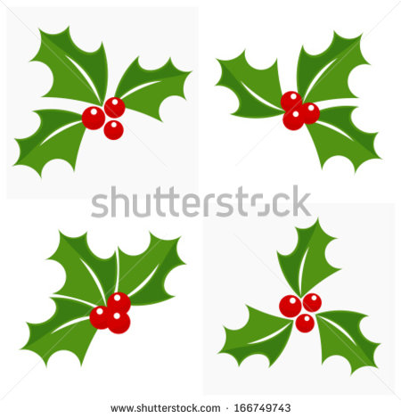 Christmas Holly Berry Clip Art