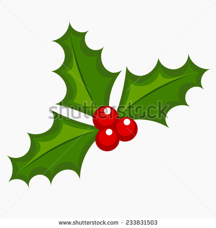 Christmas Holly Berry Vector Art