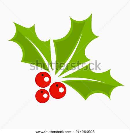 Christmas Holly Berry Vector Art