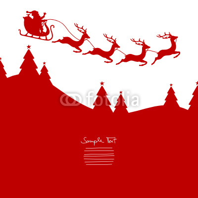 Christmas Sleigh Vector