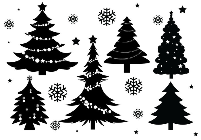 Christmas Tree Silhouette Vector