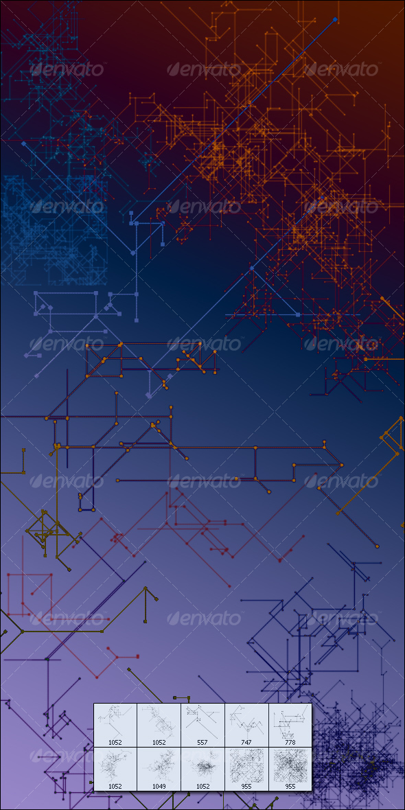 Circuit Board Brushes For Adobe Photoshop