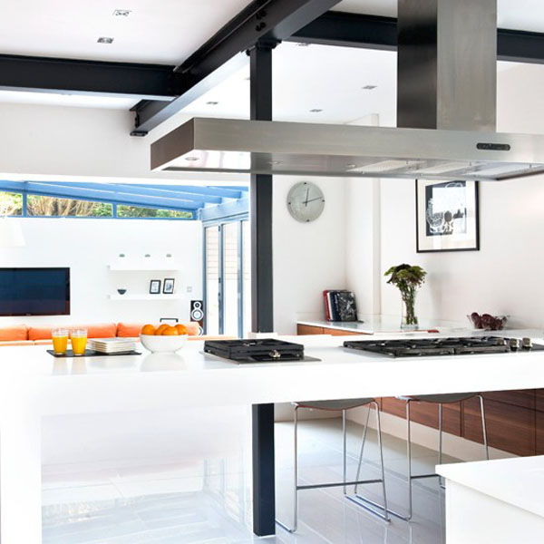Clip Art Black and White Modern Kitchen