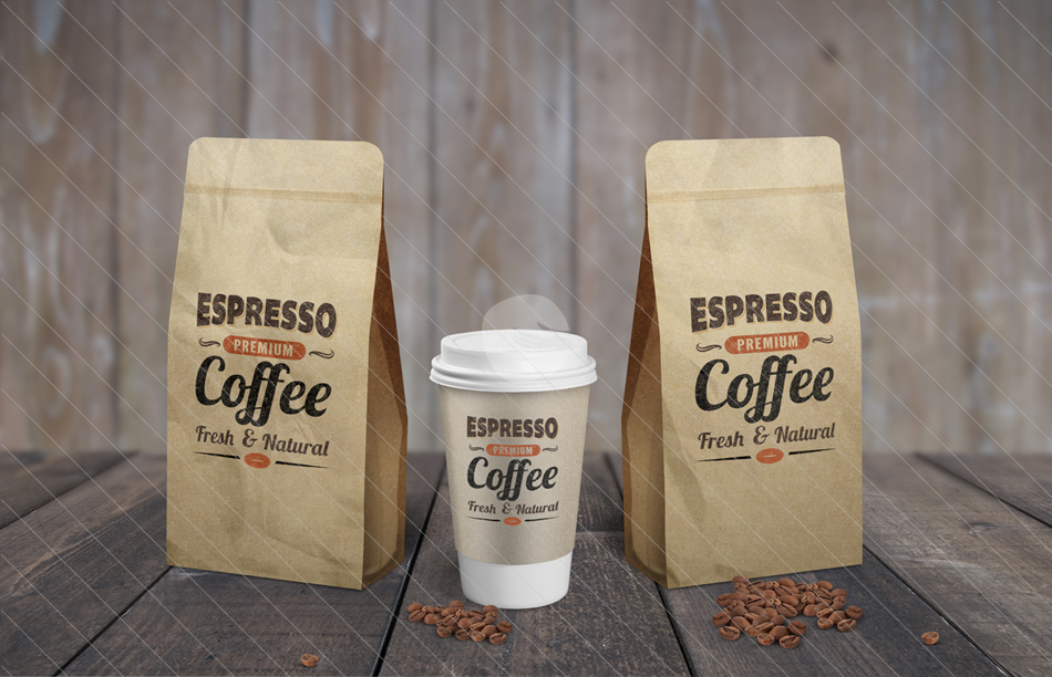 Coffee Bag Mock Up Coffee Bag Mock Up