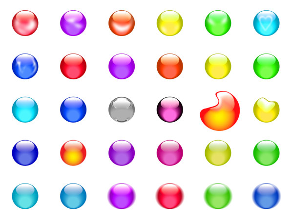 Colors 3D Transparent Icons