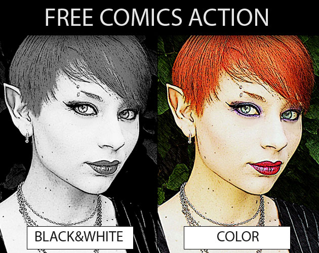 Comic Book Photoshop Action Comic Book Photoshop Action