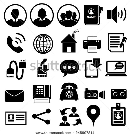 Contact Icons Vector