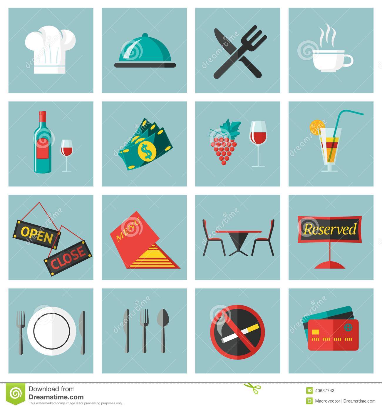 Cooking Food Vector Icons