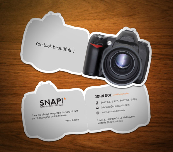 Creative Photography Business Cards Creative Photography Business Cards