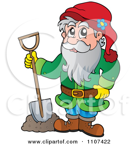 Digging Dwarfs Clip Art