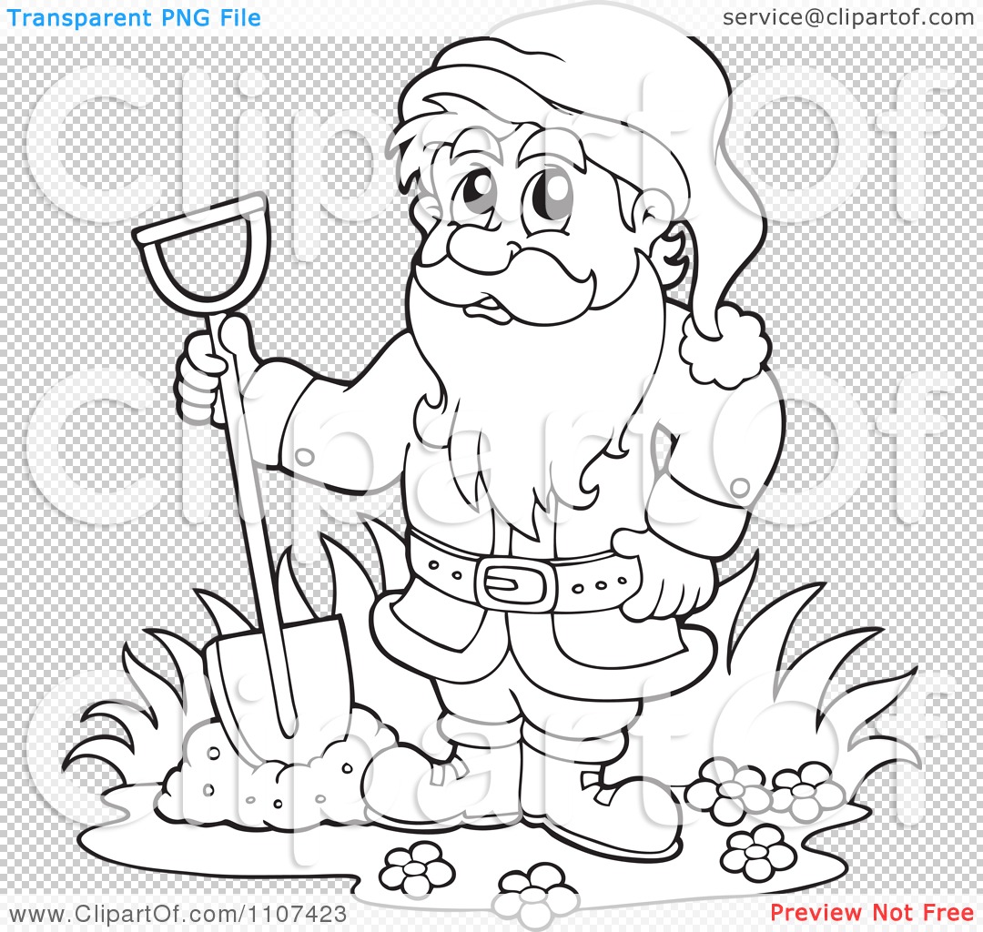 Digging Dwarfs Clip Art