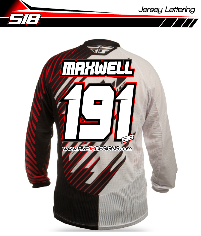 Dirt Bike Jersey Lettering