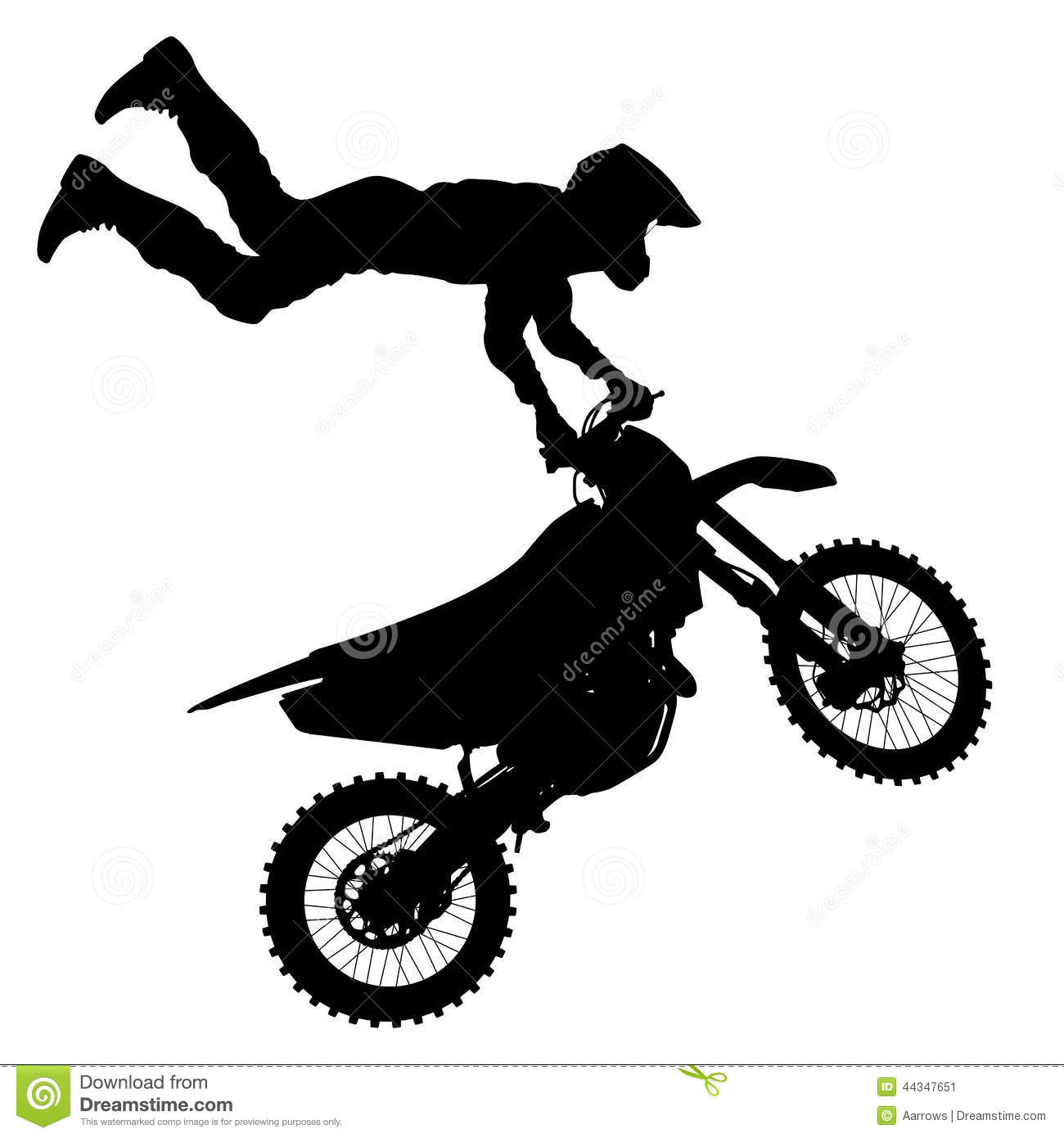 Dirt Bike Silhouette Clip Art