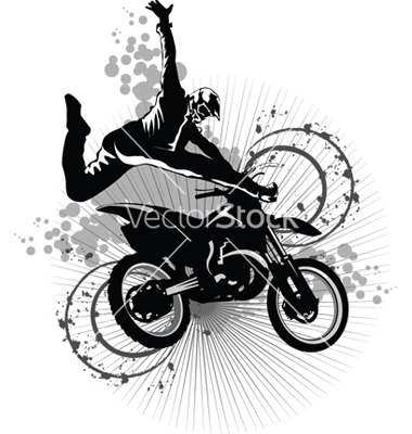 Dirt Bike Silhouette Vector