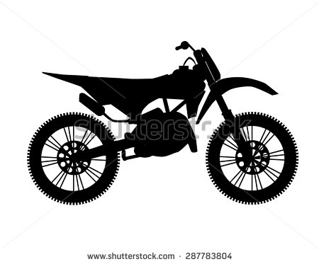 Dirt Bike Silhouette Vector