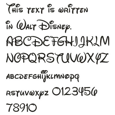 Disney Fonts